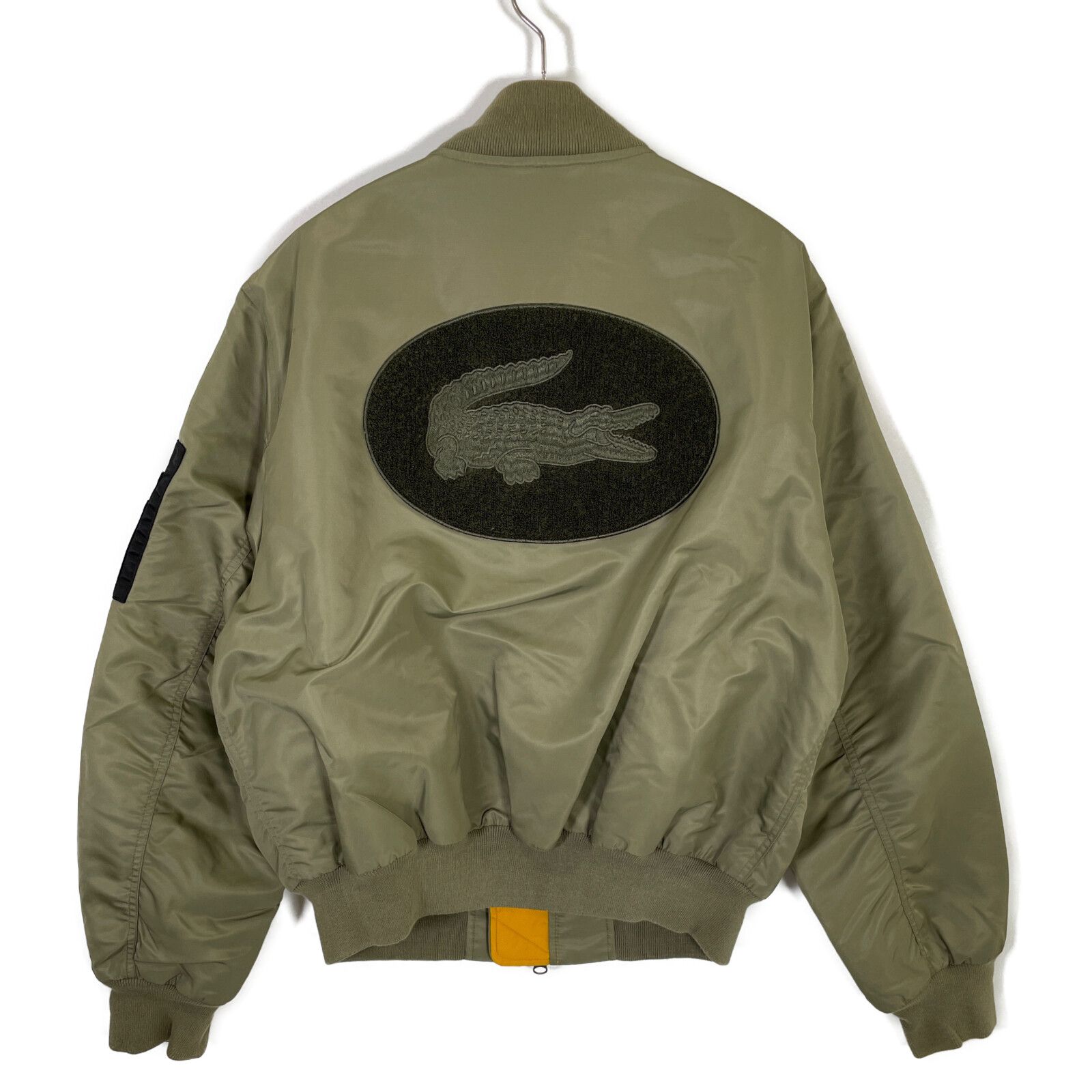 Z*様 ラコステ M-1ジャケット カーキ Lacoste ラコステ ｶｰｷ ﾕﾆｾｯｸｽ ﾌｪﾙﾄﾛｺﾞMA-1ｼﾞｬｹｯﾄ M - メルカリ