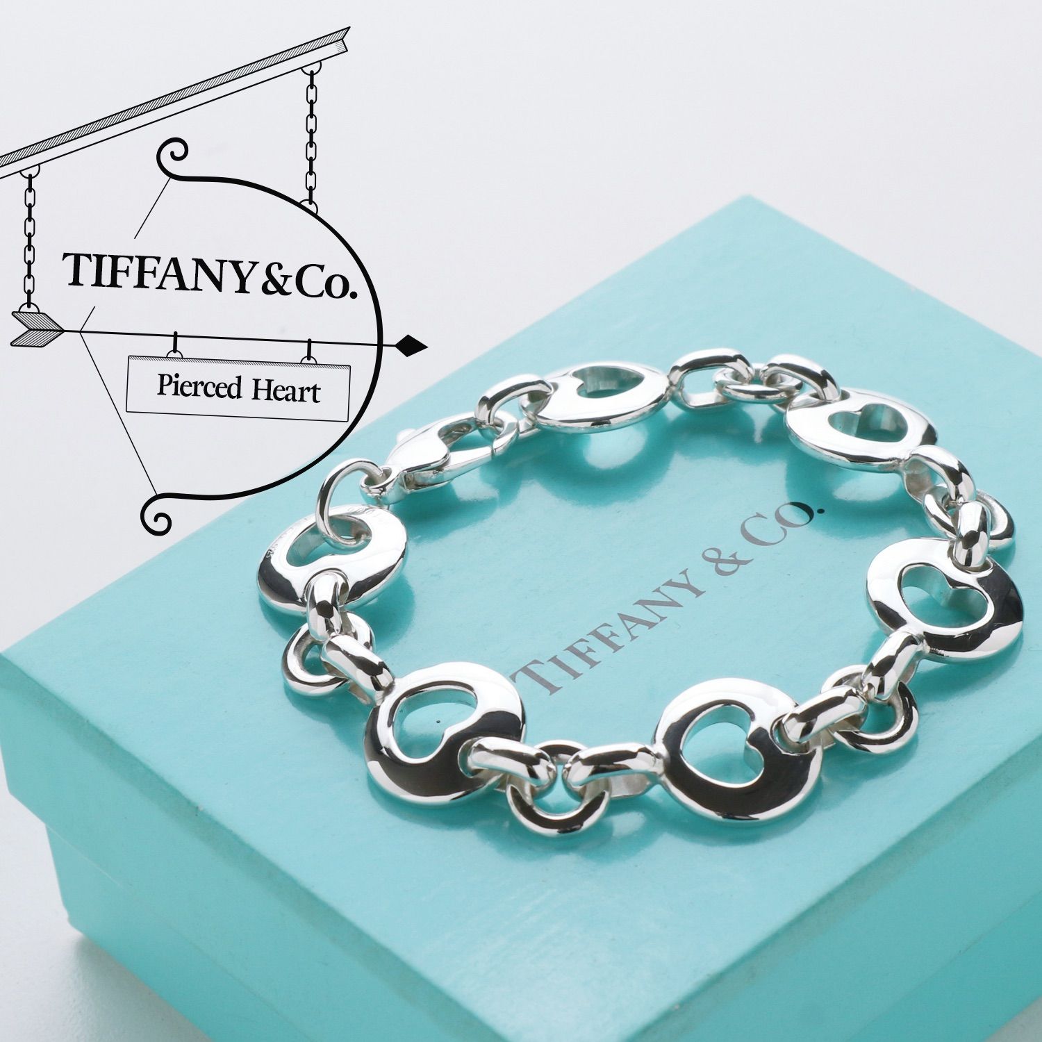 美品 TIFFANY&Co. ティファニー ヴィンテージ ピアスド ハート 