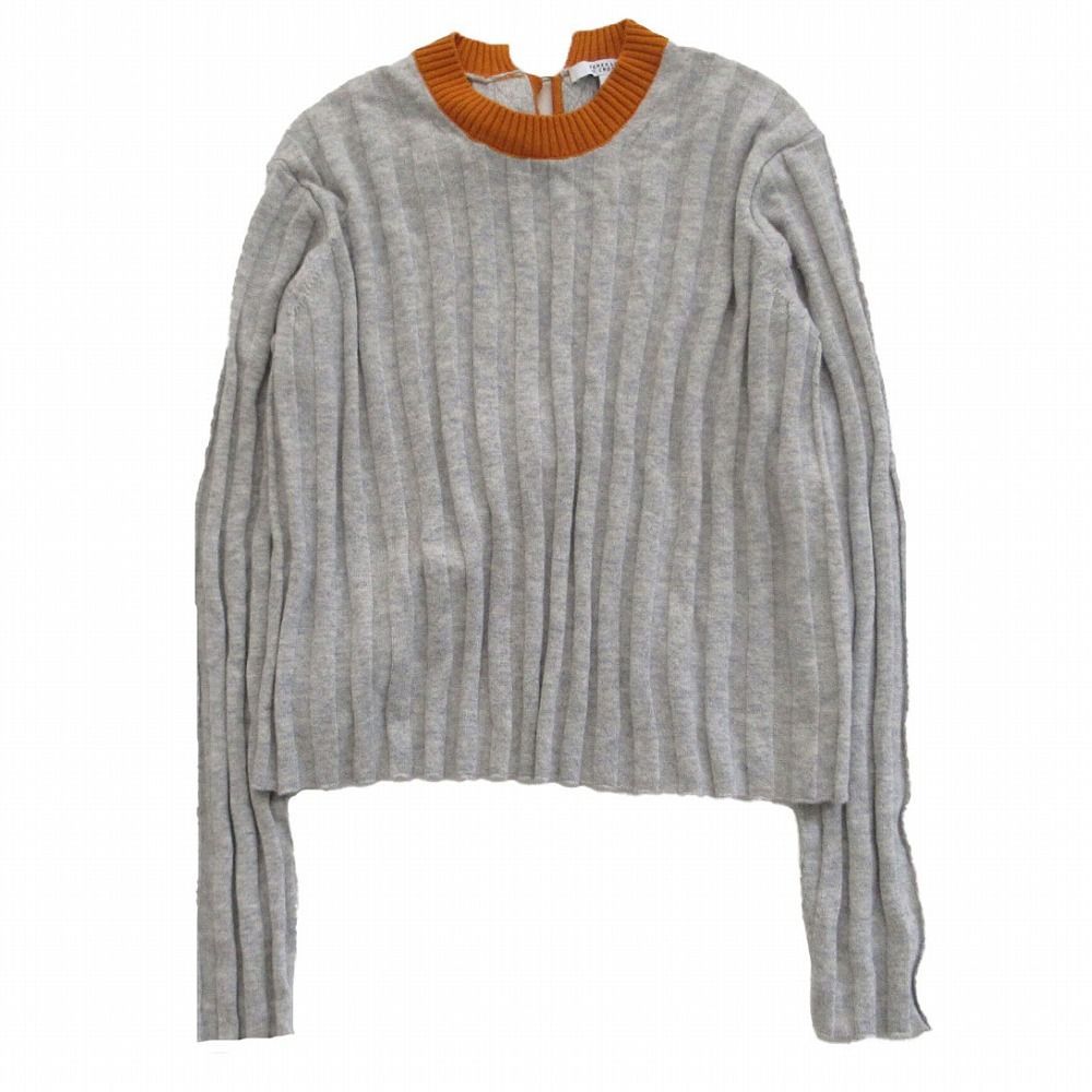 Derek Lam 10 Crosby デレク・ラム・10 クロスビー カシミヤ混 バックベルト リブニット セーター サイズS レディース 【中古】 Derek Lam 10 Crosby デレク・ラム・10 クロスビー カシミヤ混