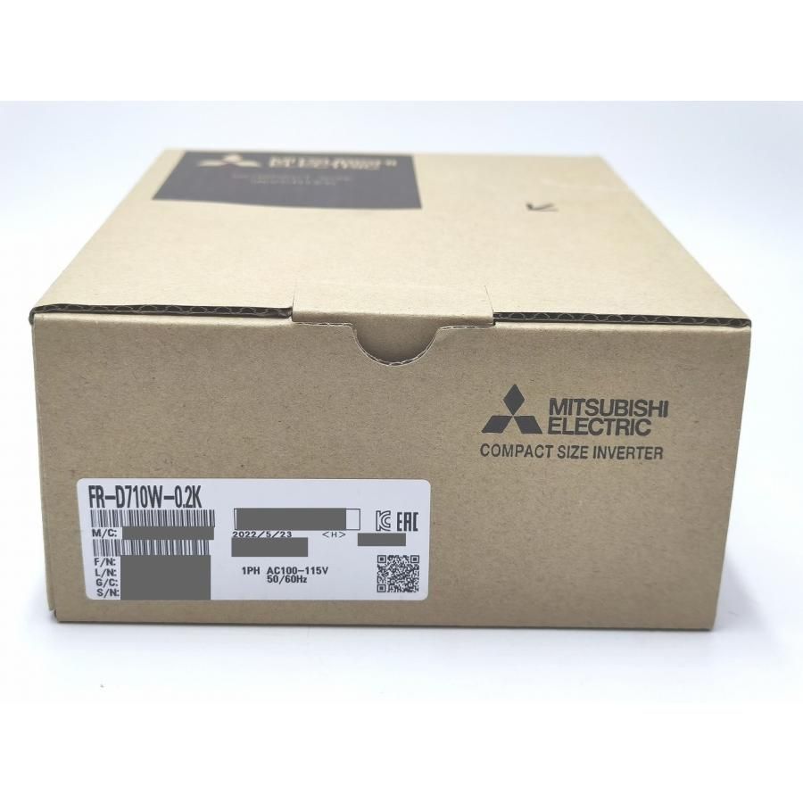インボイス対応 箱いたみあり 2022年製 新品 三菱 インバータ FR-D710W-0.2K インバーター その2