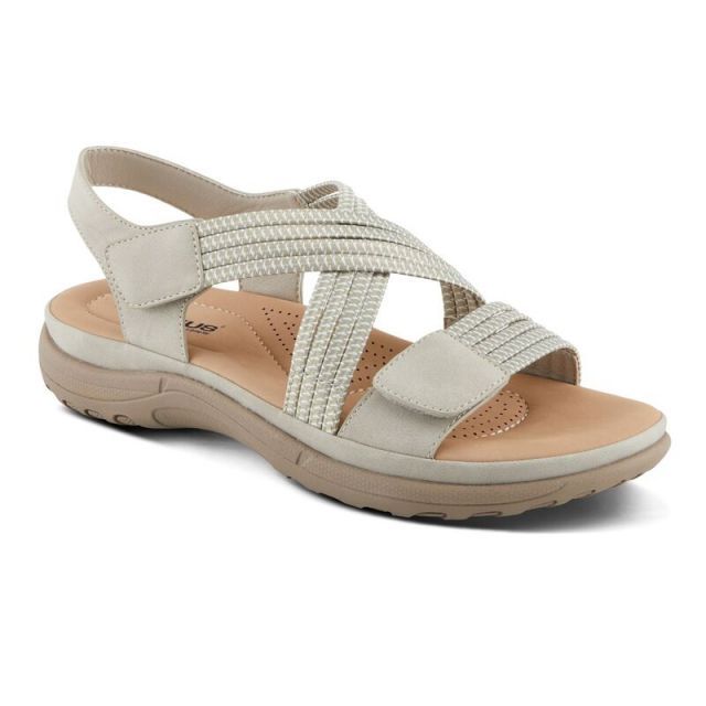 【送料無料】 フレクサス レディース サンダル シューズ Flexus by Spring Step Crossbeam Women's Sport Sandals Light Gray