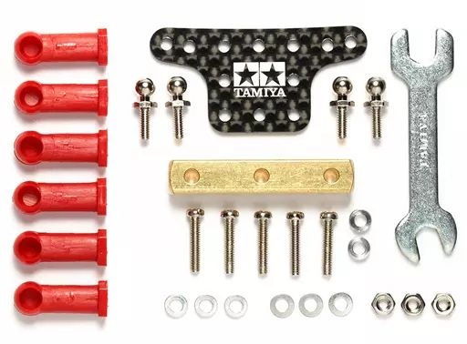 ヤマちゃん専用　ジャンク タミヤ HG ボールリンクマスダンパー スクエア カーボンプレート 95387