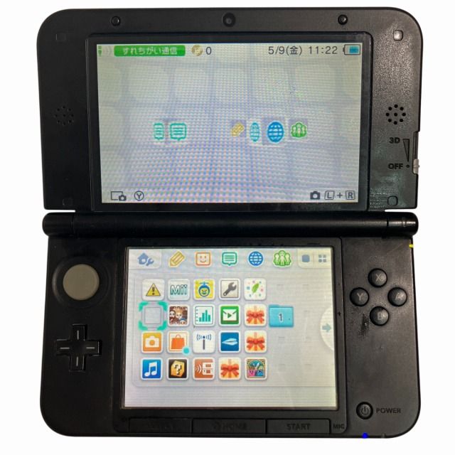 ニンテンドー3DS LL 任天堂 SPR-001 ブルー×ブラック 動作確認