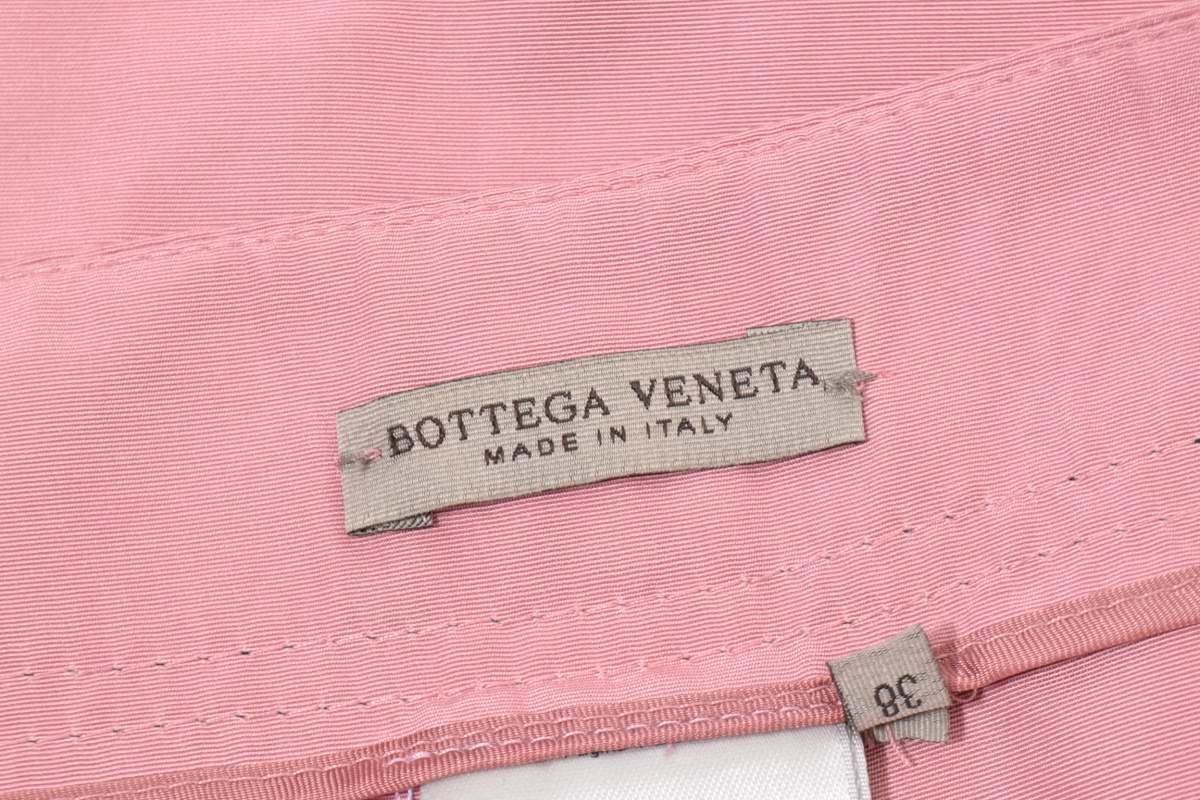 BOTTEGA VENETA シルク混 ステッチタック パンツ