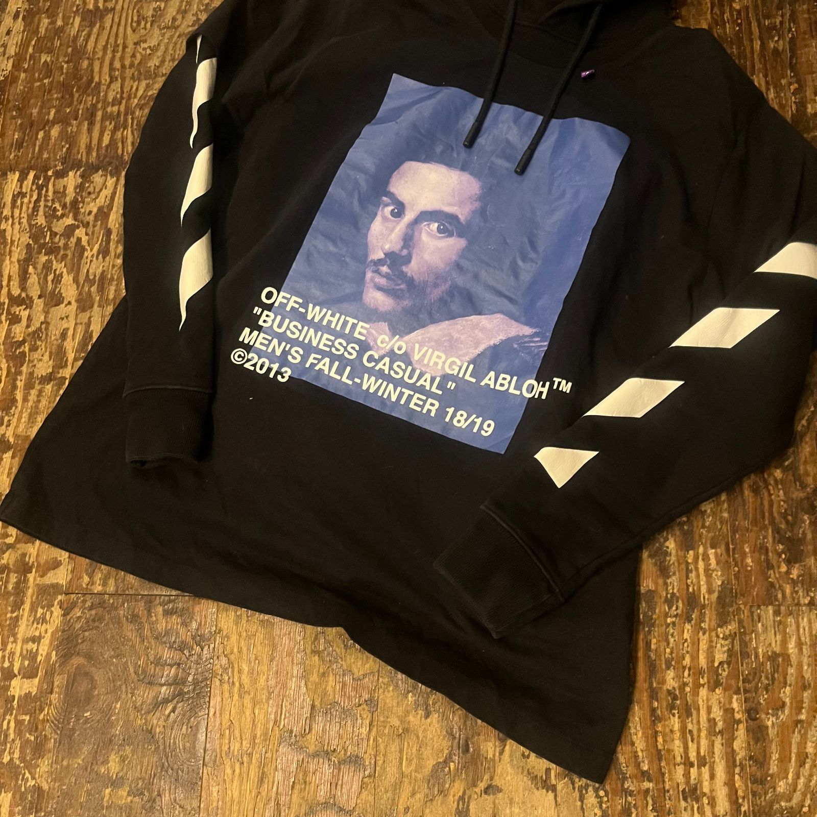 off-white オフホワイト 18AW BERNINI LAYERED HOODIE SIZE.S 