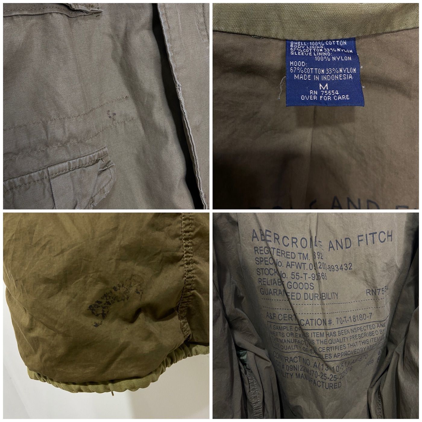 ☆アバクロンビーアンドフィッチ☆オールドアバクロ☆M-65フィールド 