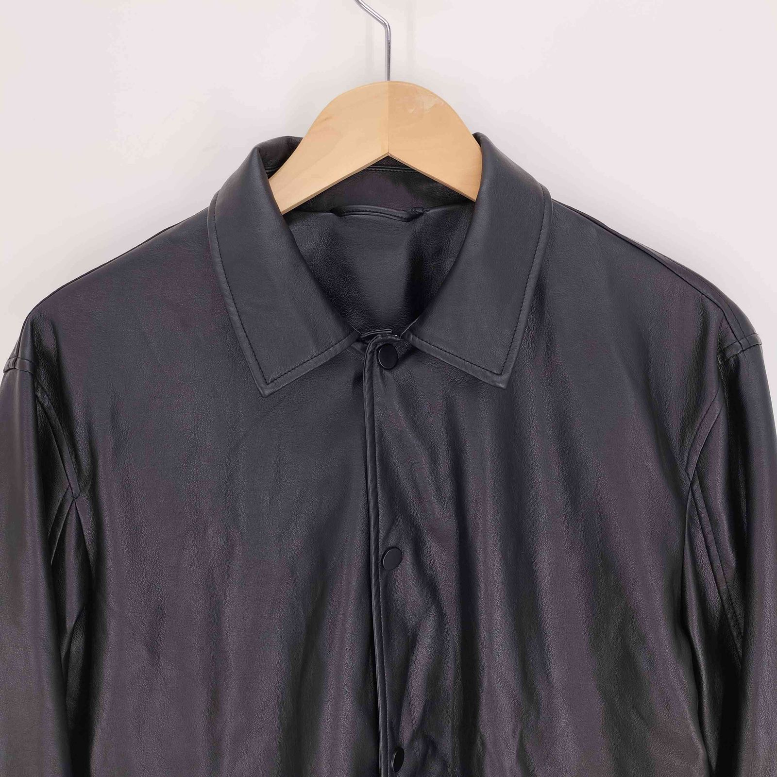 ザラ ZARA フェイクレザー ジャケット メンズ import：S - メルカリ