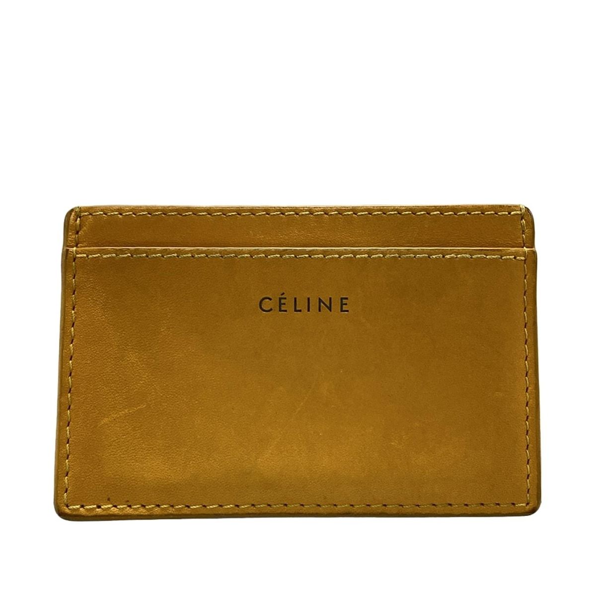CELINE セリーヌ カードケース - ライトブラウン レザー