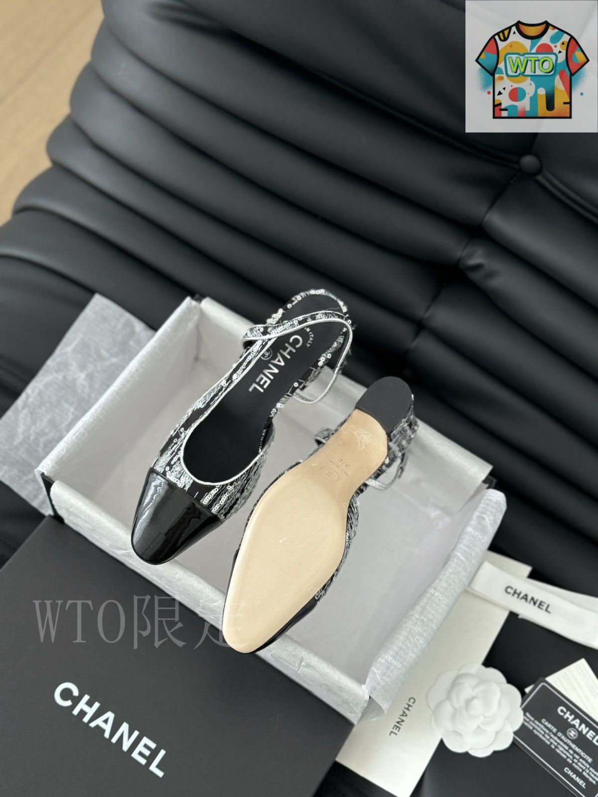 エレガントなパールの輝き♪【CHANEL】 スリングバックサンダル シャネル スリングバック バックレス サンダル25 - メルカリ
