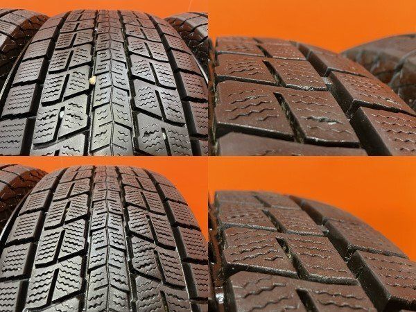 DUNLOP WINTER MAXX SJ8+ 225/65R17 17インチ スタッドレス 4本 22年製 バリ溝 ハリアー エクストレイル CX-5 RAV4等　(KTN121)