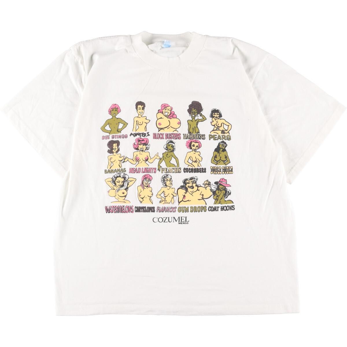 古着 90年代 The Best T-Shirt エロT プリントTシャツ メンズXXL 