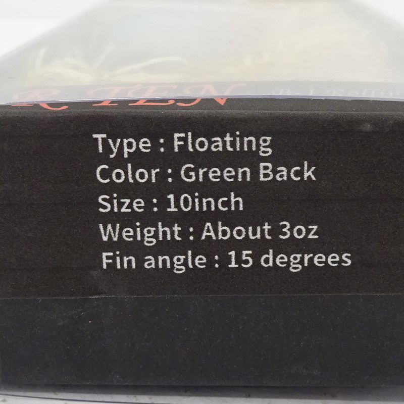  R TEN Green Back バンデルオーラ Rテン グリーンバック ルアー 088 C 036 毛針 ビッグベイト ハードルアー