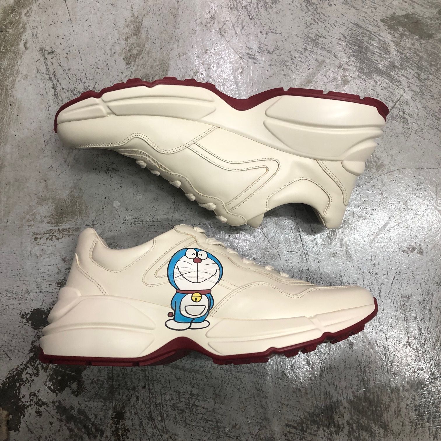 GUCCI グッチ 655025 ドラえもん コラボ プリント スニーカー 靴 