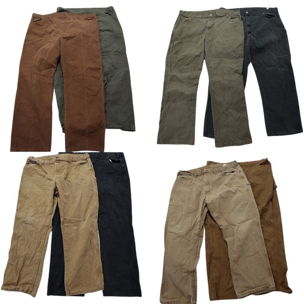 古着卸 ディッキーズ Dickies ダック ペインター パンツ 8枚セット メンズ 42 |44 |48 ジェニュイン 古着 NA5373