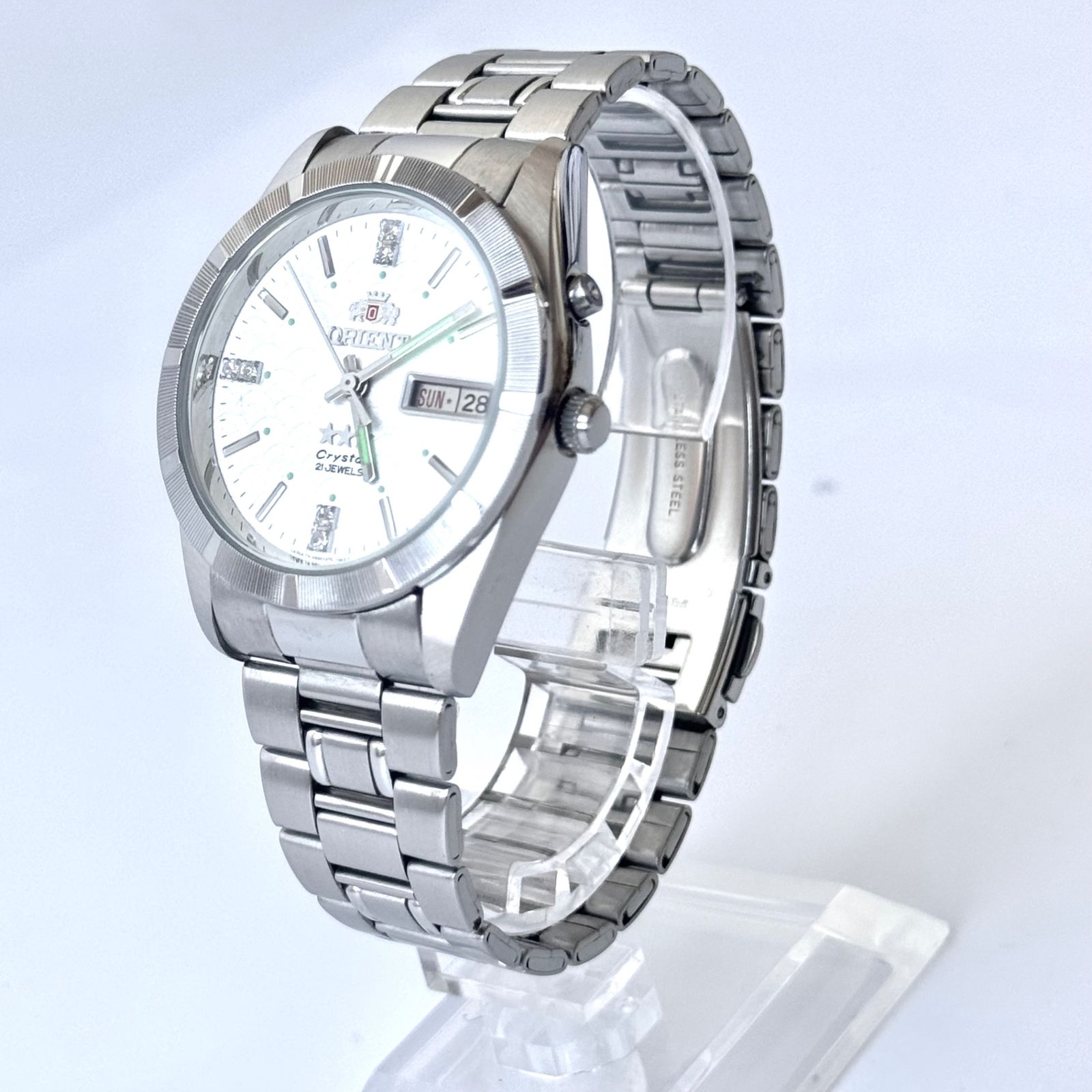 Vintage ORIENT オリエント AAA Crystal 469BB3S-8A 腕時計 メンズ 