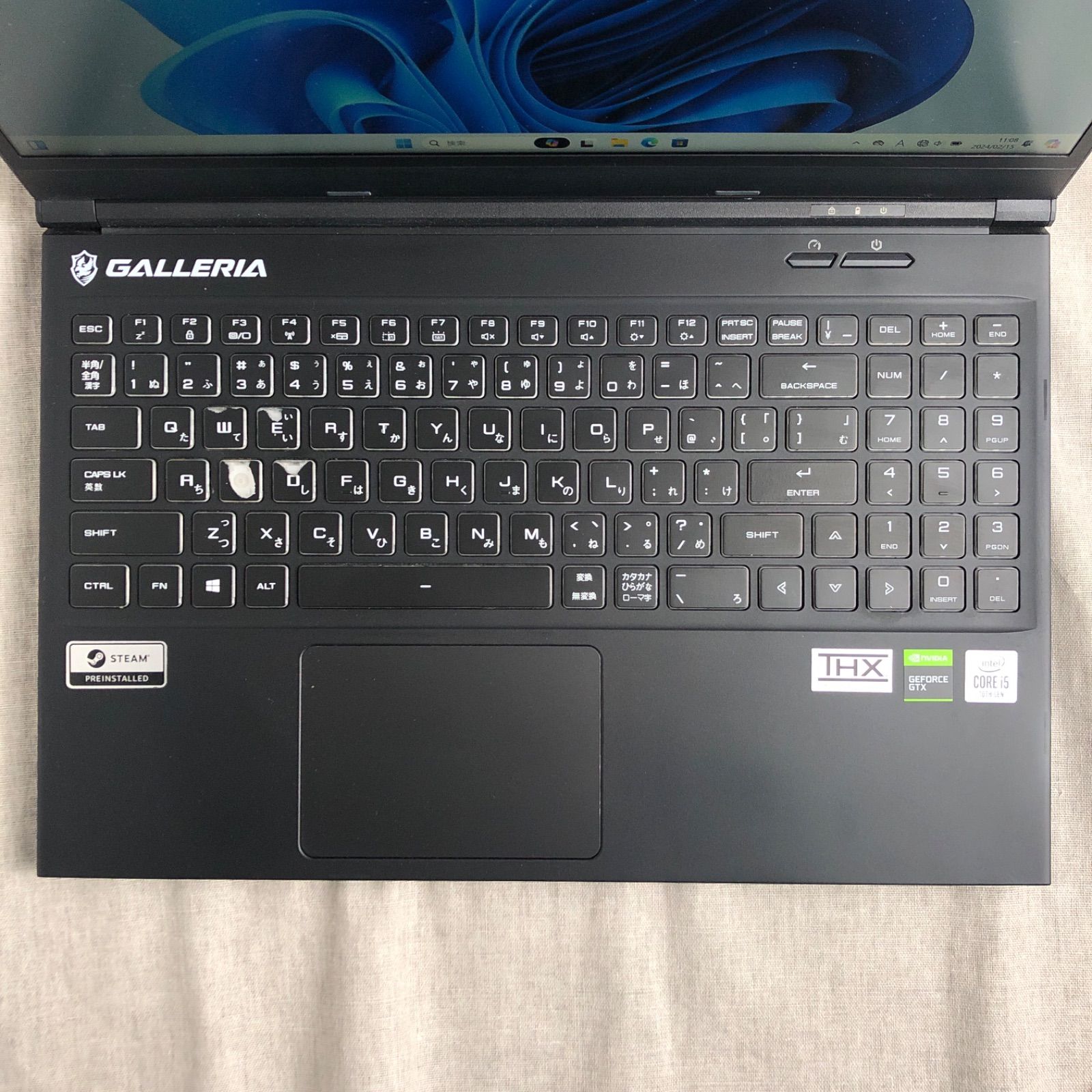 バッテリー良好】ゲーミングノートPC GALLERIA ガレリア GCL1650TGF 