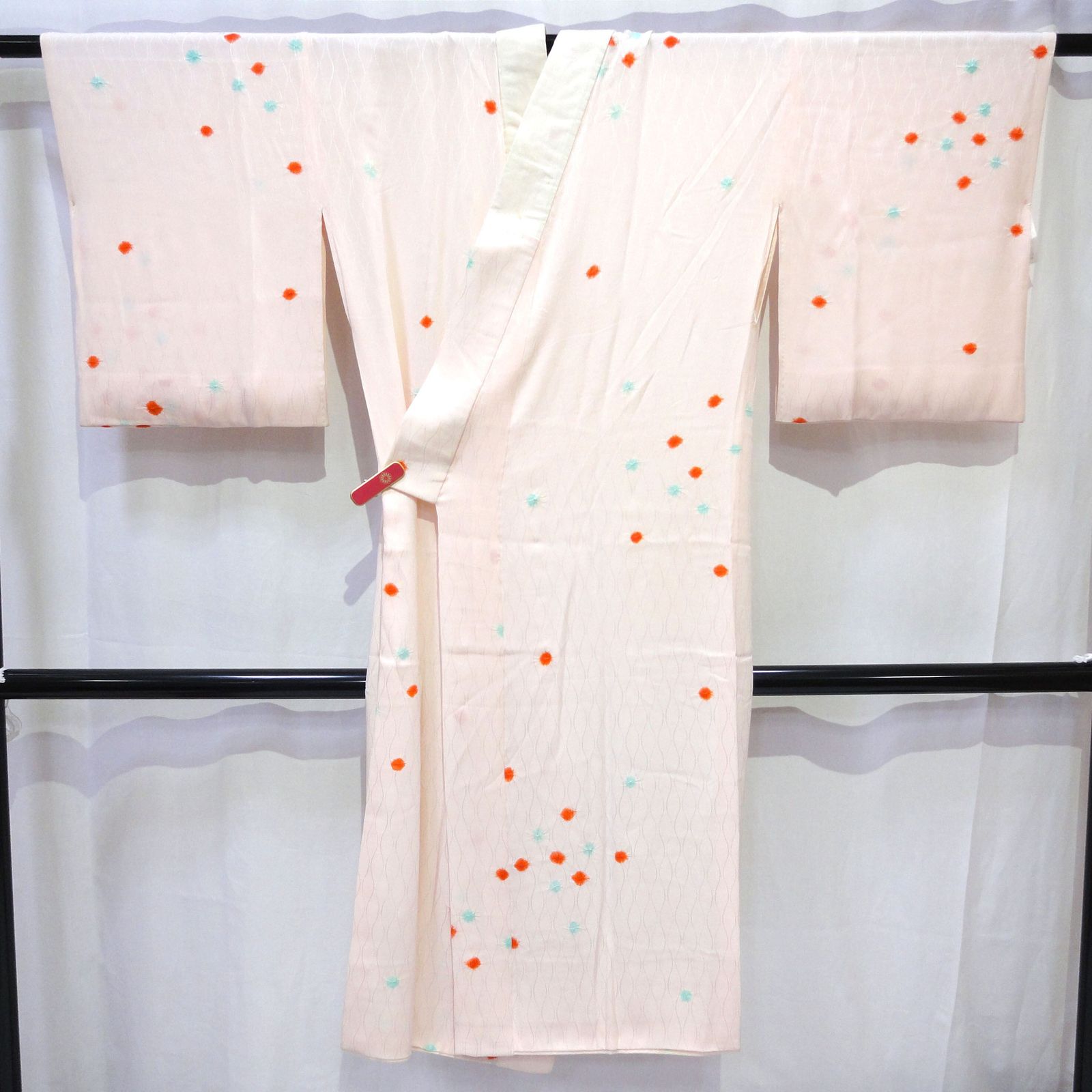 正絹 襦袢 着物 水玉 No.200701-0303 梱包サイズ60