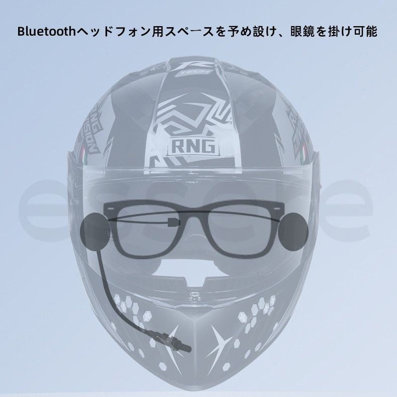 オートバイヘルメット フルフェイスヘルメット ダブルシールド付 保護