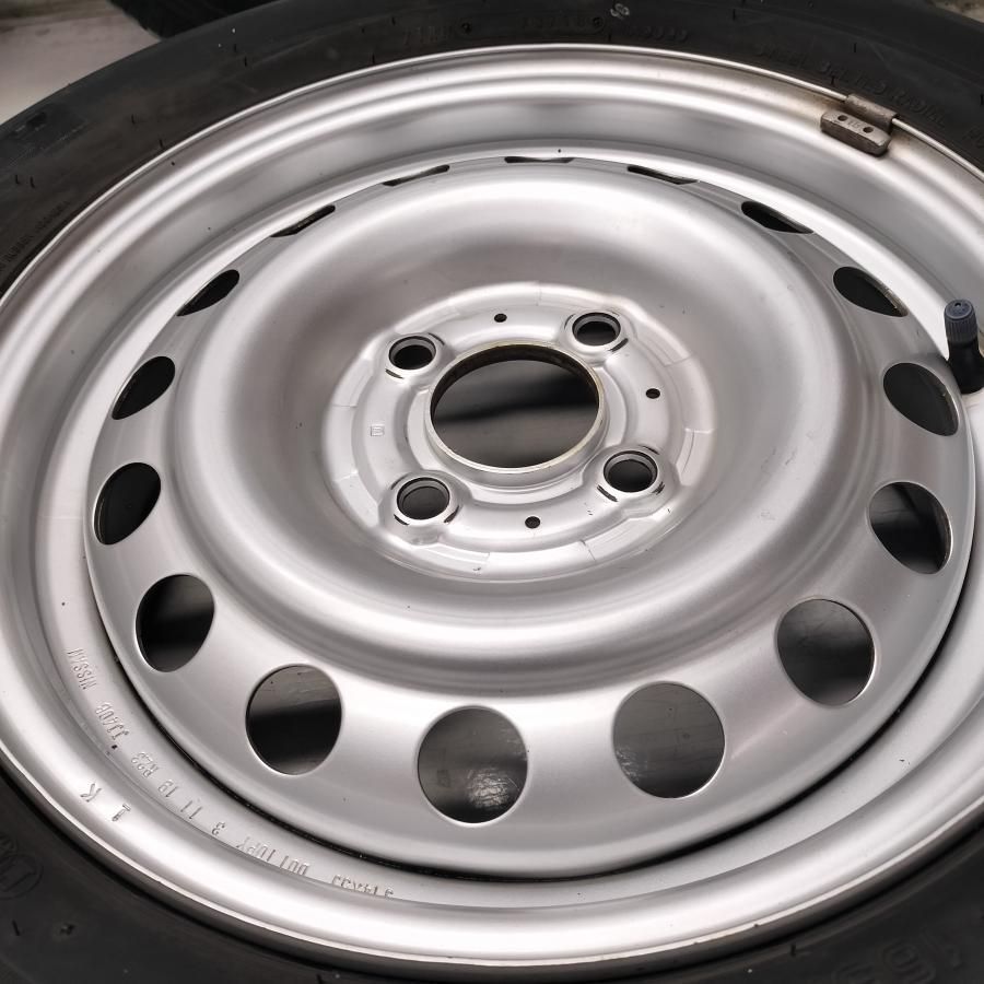 日産(AD)タイヤーホイールセット)4本 送料込】ADバンスチール＋BS RD