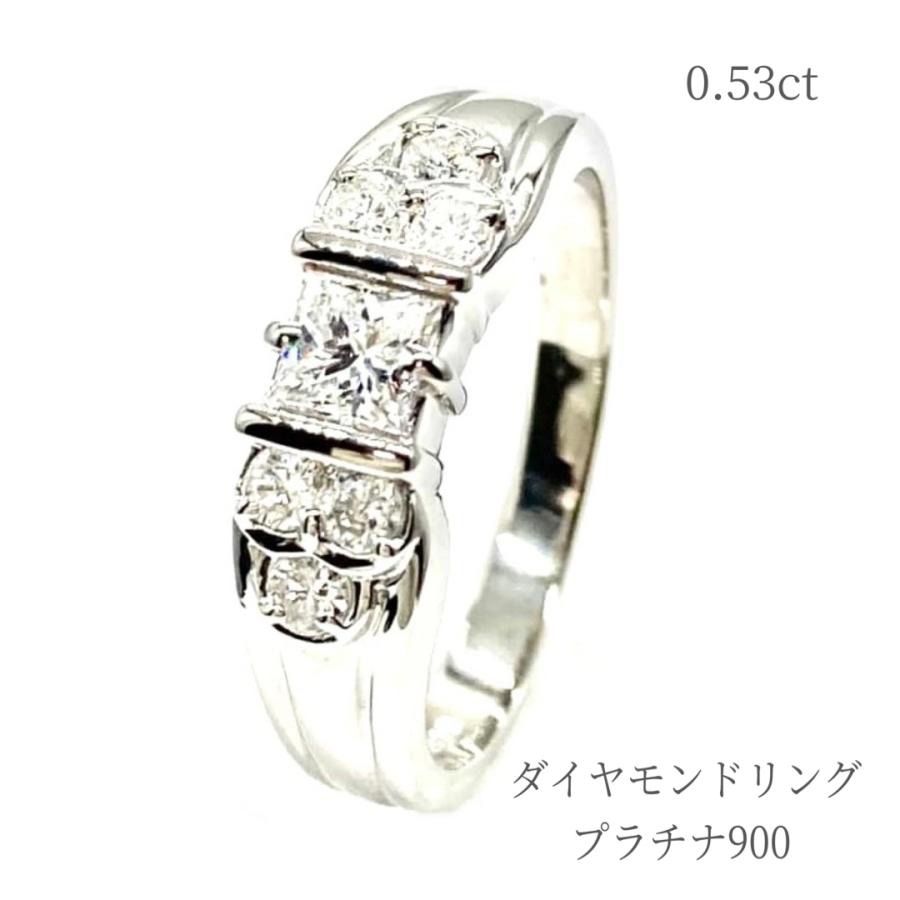 ダイヤ石目100ct【煌めき抜群】PT900 ダイヤモンド リング 12号 6.06g ...