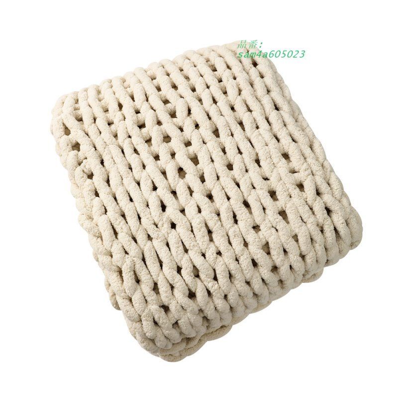 シニール太糸毛布手編み毛布エアコンカーペット小毛布ニットカーペットソファカーペットブランケット