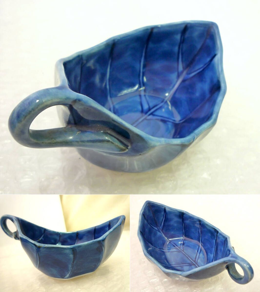 館林源右衛門 古伊万里 染濃葉形 付出 小鉢 六客 小皿 希少 名品 高