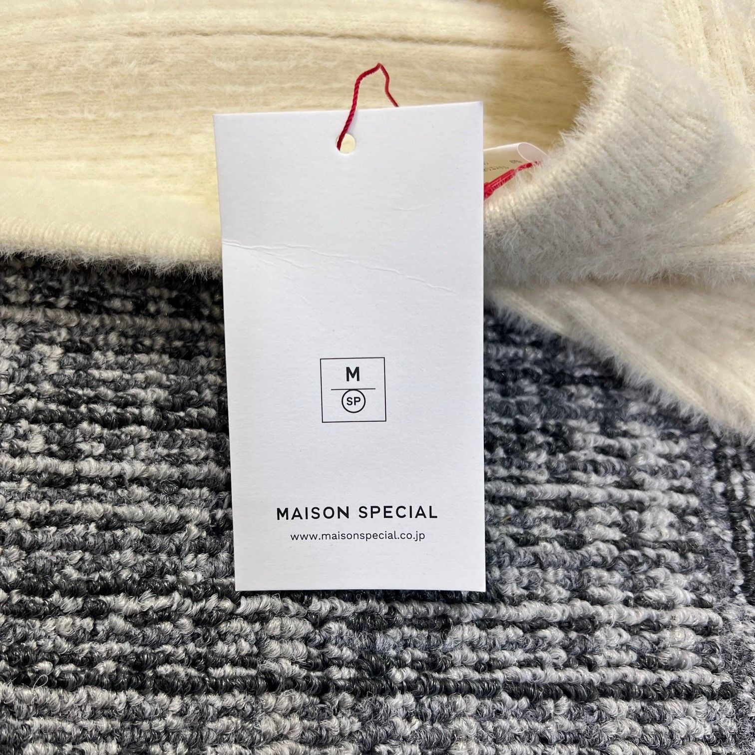 参考上代15950円 未使用品 MAISON SPECIAL 2way Twist Short Knit 