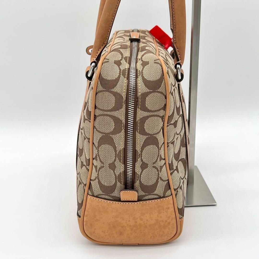 【美品】コーチ ペイトン シグネチャー トートバッグ セミショルダーバッグ 茶 コーチ COACH コーチ シグネチャー トートバッグ ショルダー