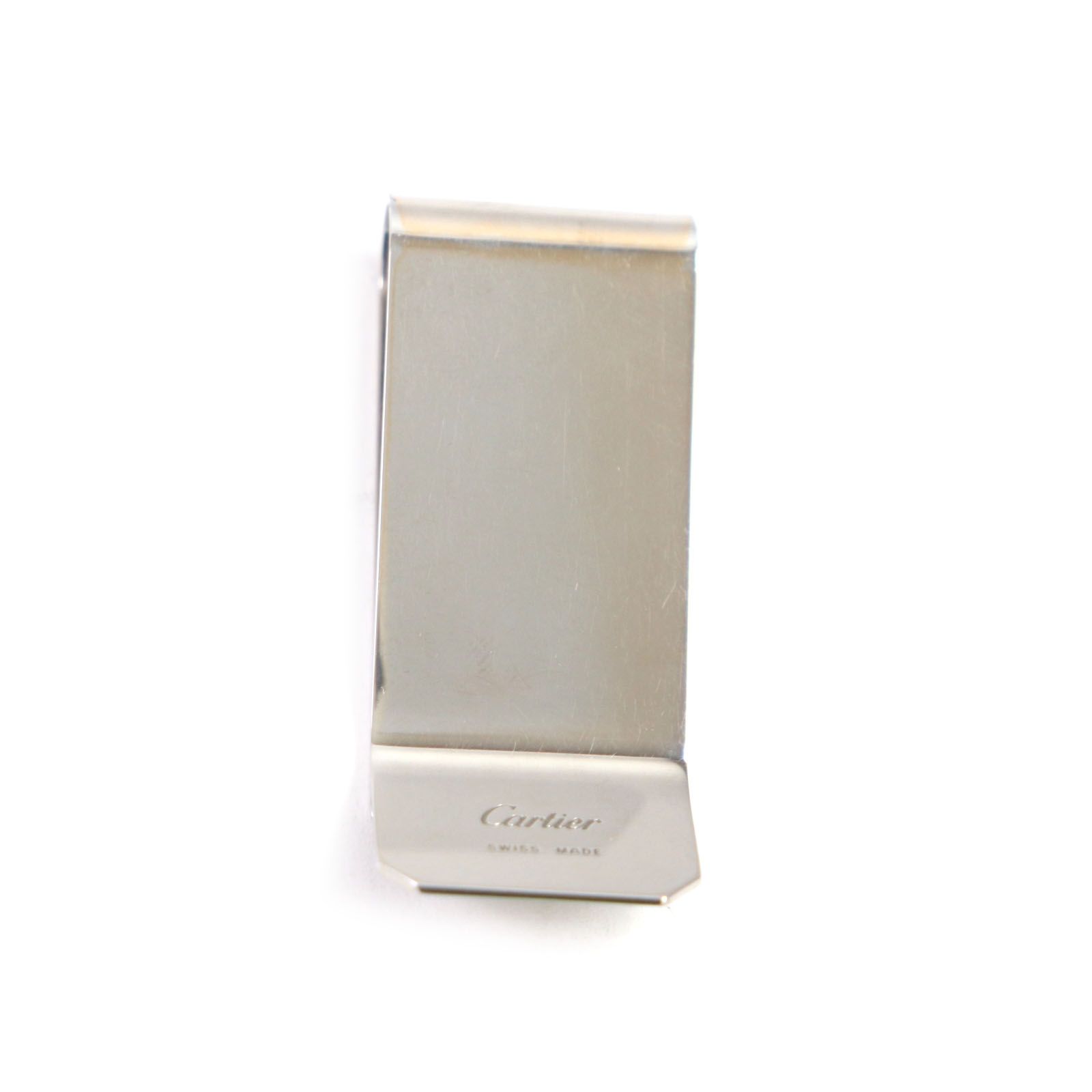 良品▽Cartier カルティエ マネークリップ・2Cデコール ハッピー 