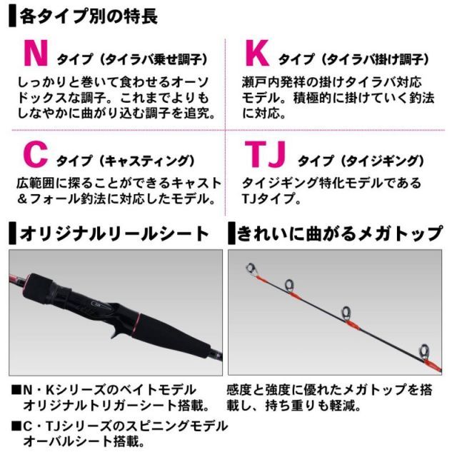 ダイワ 紅牙 AP N69MHB-S AP / タイラバ | 釣具 釣り フィッシング 