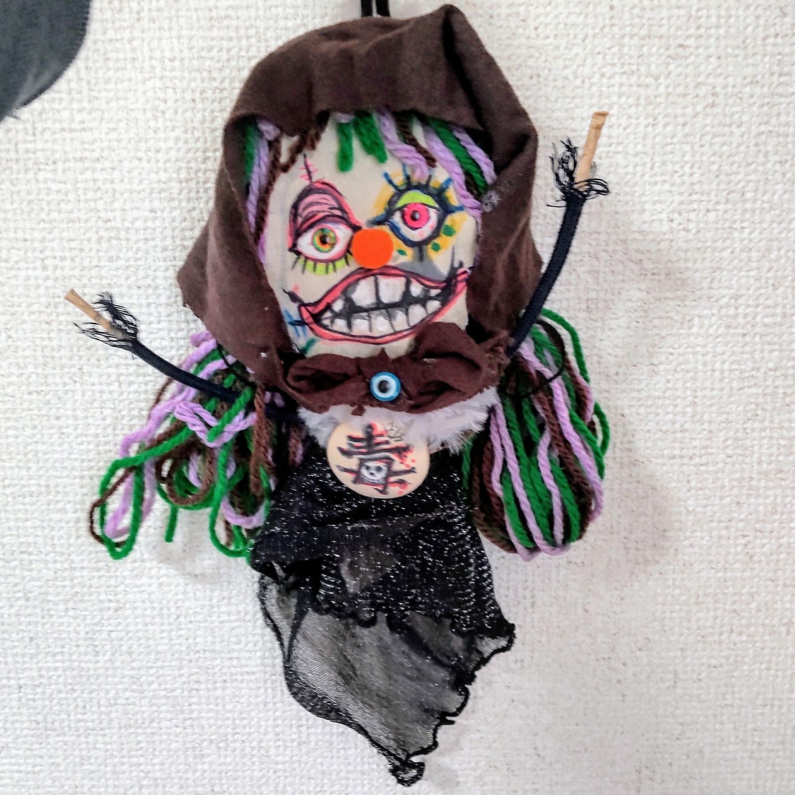 約33cm 最強のホラー 毒ドール 魔除け人形 ブードゥードール