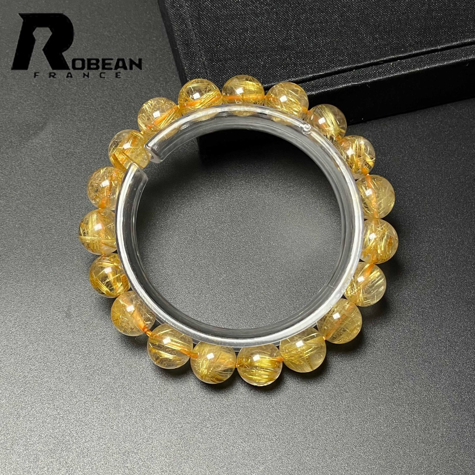 桃蓮玉✨マルチ満針ルチル✨ペアブレス 夢色 EU製 定価33万円☆ROBEAN・極!極満針ルチルクォーツ