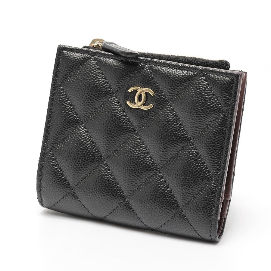 シャネル / CHANEL マトラッセ クラシック スモール ウォレット / 二  