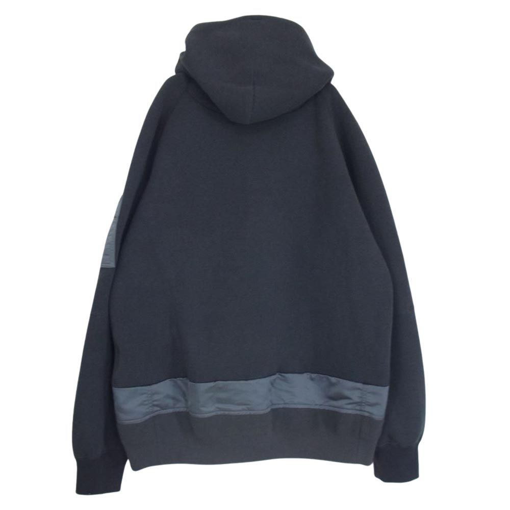 Sacai サカイ 22AW 22-02863M Nylon Twill Sponge Sweat Blouson ナイロン ツイル スポンジ  スウェット ブルゾン パーカー グレー系 2【中古】 - メルカリ