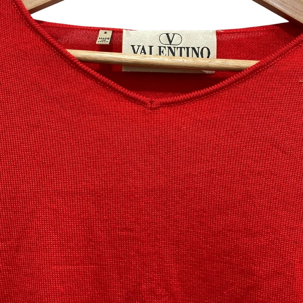 良品 VALENTINO ヴァレンティノ カシミヤシルク 長袖 ニット