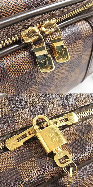 極美品□LOUIS VUITTON/ルイヴィトン N23252 ダミエ イカール ゴールド金具 2WAY ブリーフケース/ショルダーバッグ ブラウン  仏製 鍵付き