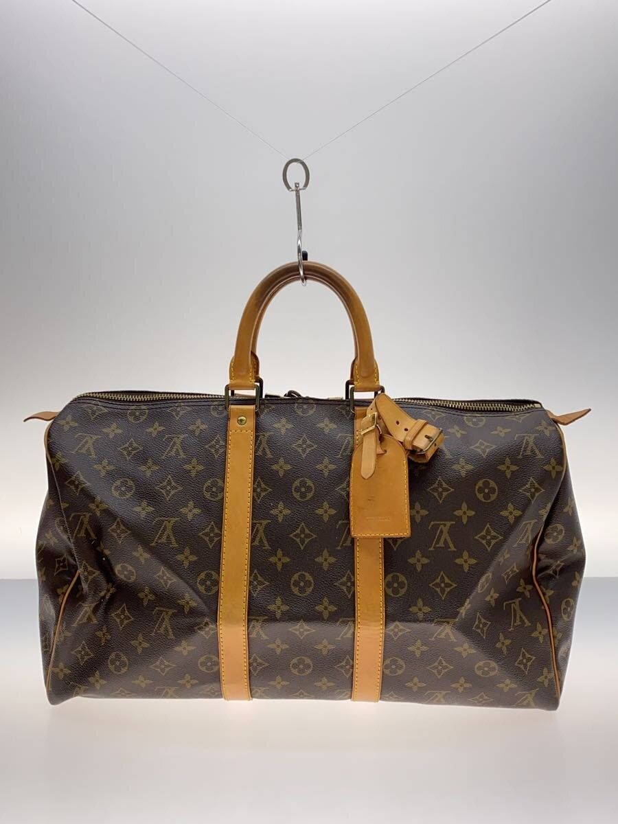 LOUIS VUITTON キーポル45_モノグラム・キャンバス_BRW PVC ブラウン