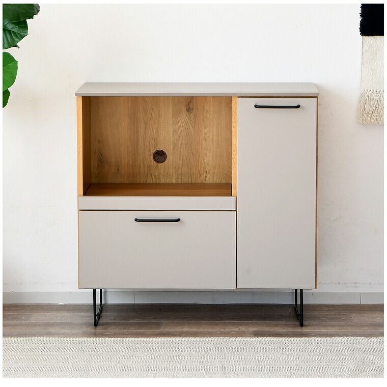 カウンター下収納 食器棚 サイドボード キャビネット リビング収納 キッチン収納 収納棚 スリム 国産 おしゃれ 幅90 カウンター下 ロータイプ NEXPOTALLINN_EU