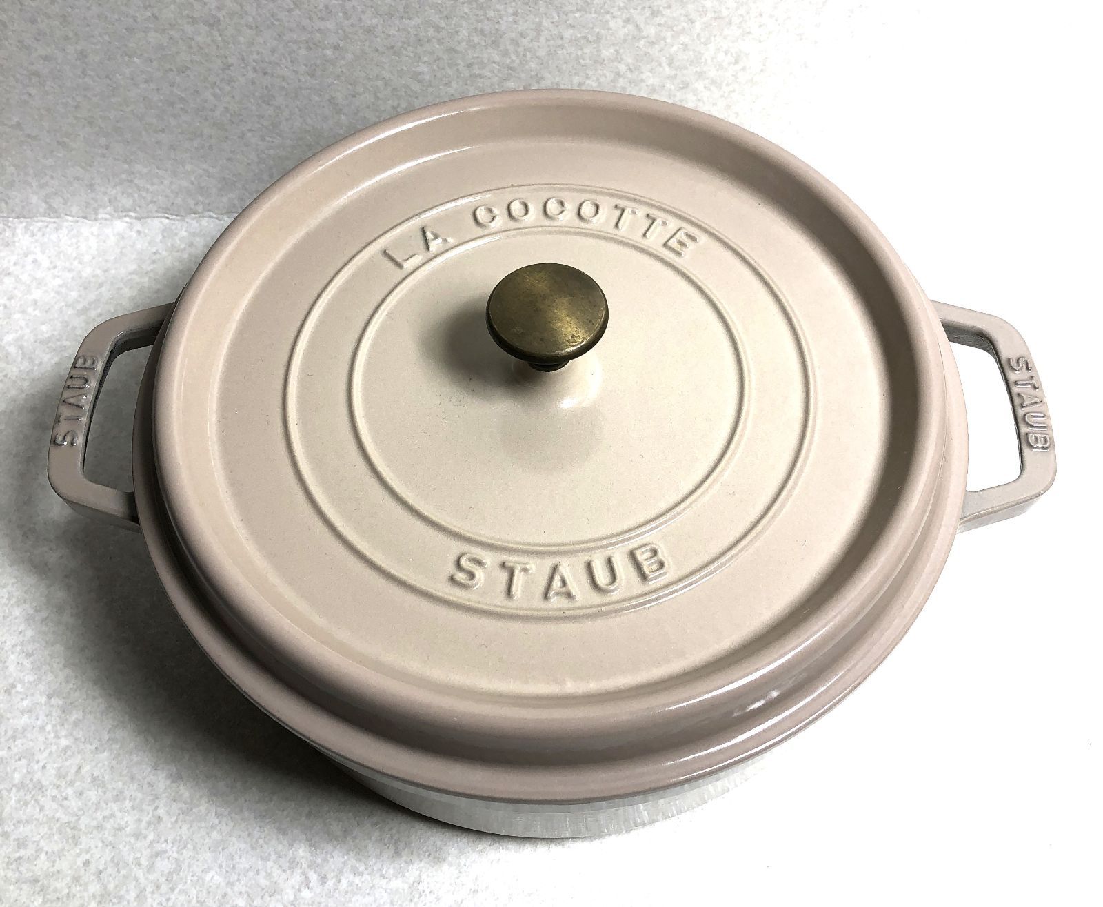 ストウブ シャローココットラウンド 26cmリネン