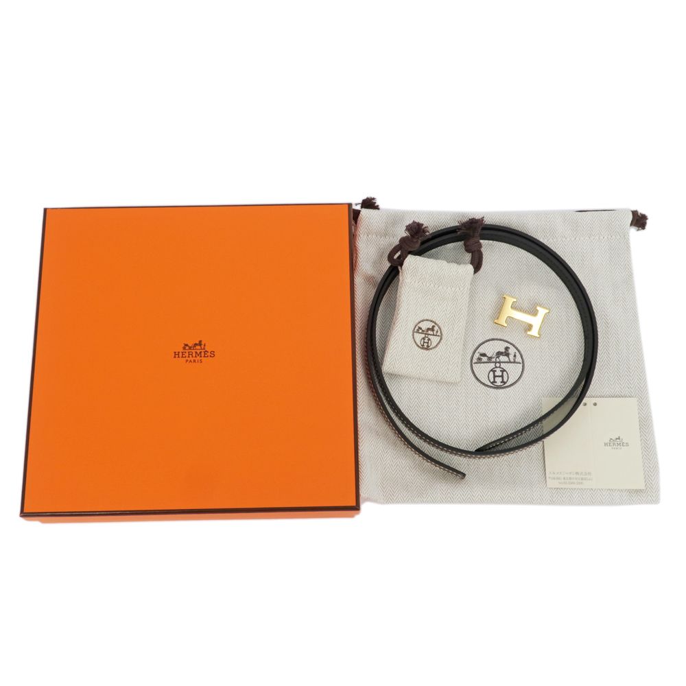 名東】エルメス ミニコンスタンスベルト エプソン 80cm エトゥープ  