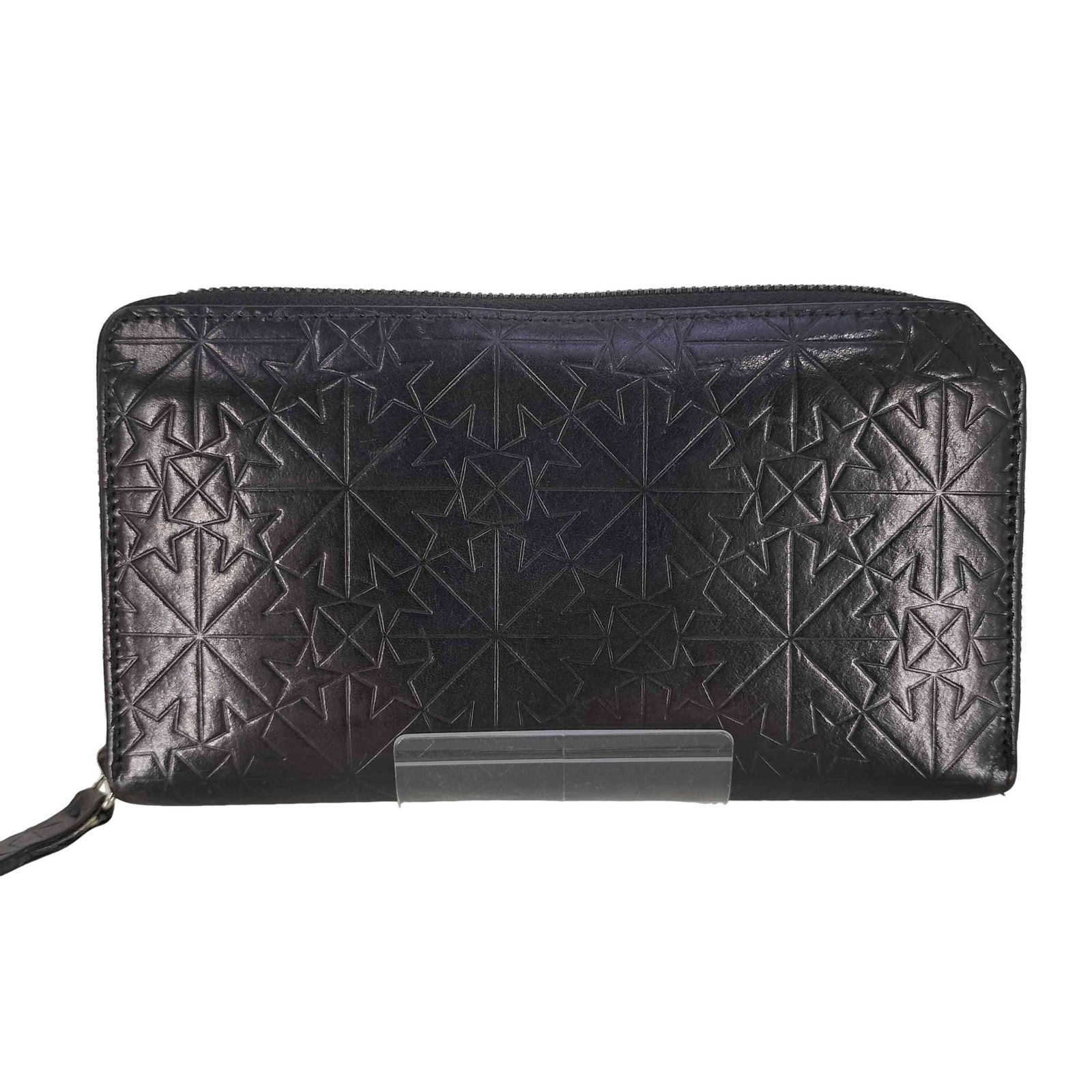 JIMMY CHOO　ジミーチュウ　長財布　星型押し　革財布　ブラック JIMMY CHOO ジミーチュウ 財布 長財布 Jimmy Choo BLACK