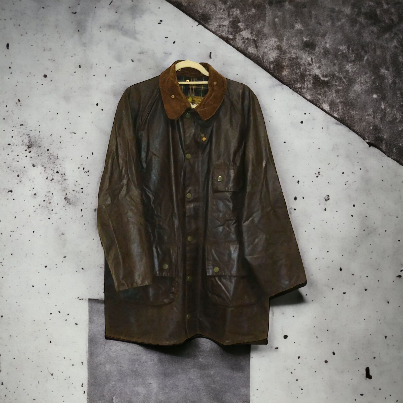 バブアー ボーダー□Barbour BORDER□2クレストビンテージ-