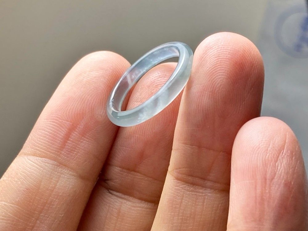 L14-75 極品 ピンキーリング 高氷種 薄水色 7.0号 グアテマラ産 A貨