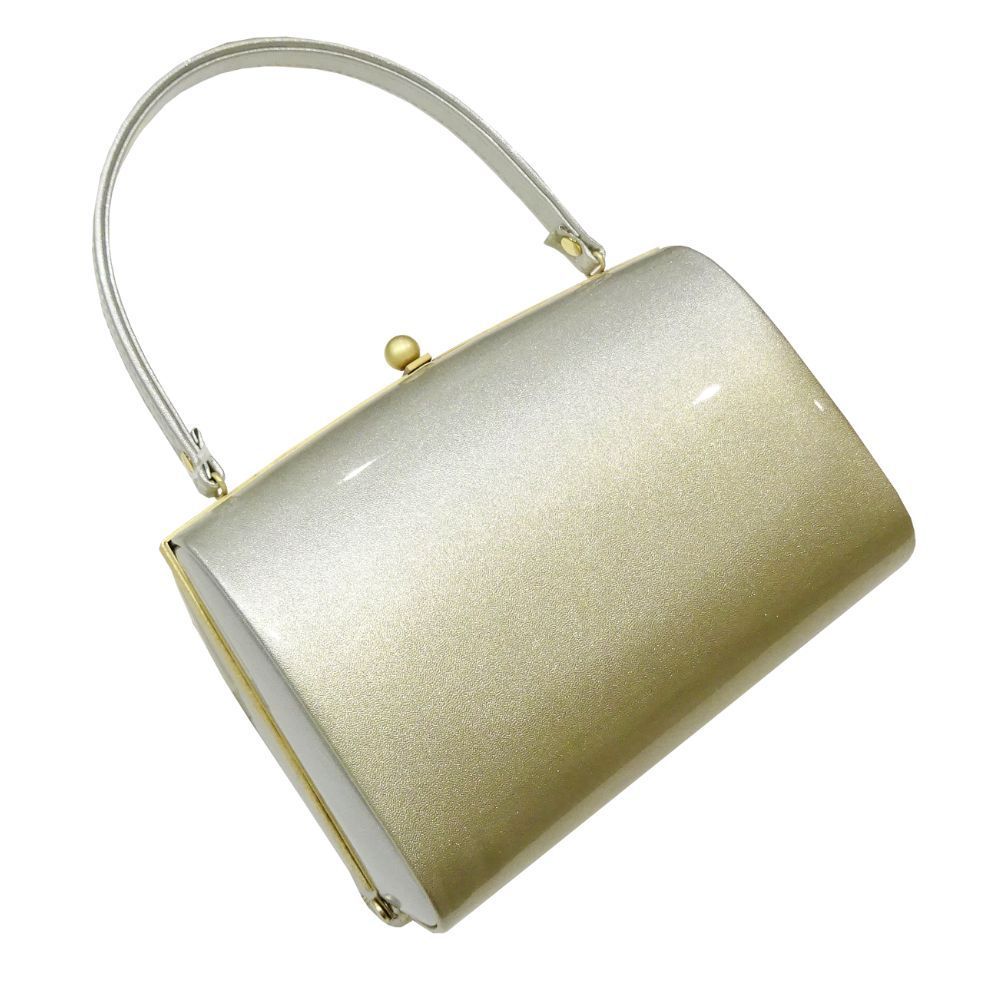 訪問着 留袖用 草履バッグセット ky-04☆ シルバー×ゴールド 華文 礼装