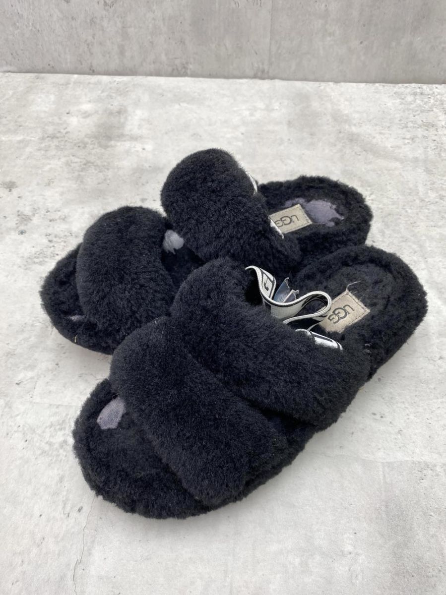 UGG アグ Oh Yeah ボア コンフォート 厚底 サンダル size22.0/黒