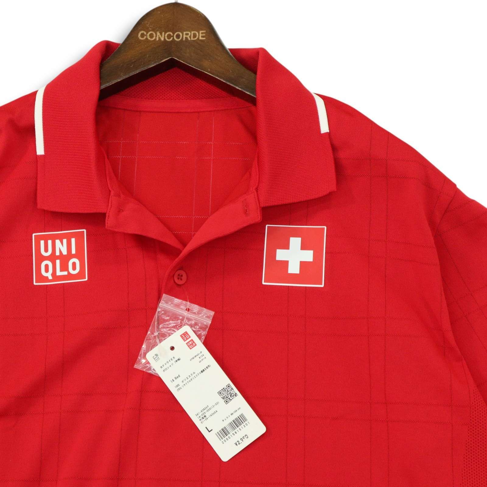 UNIQLO - ユニクロ RF ドライ EX ポロシャツ レッド Mサイズ フェデラー 未使用品 ユニクロ RF ドライ EX ポロシャツ レッド Mサイズ フェデラー