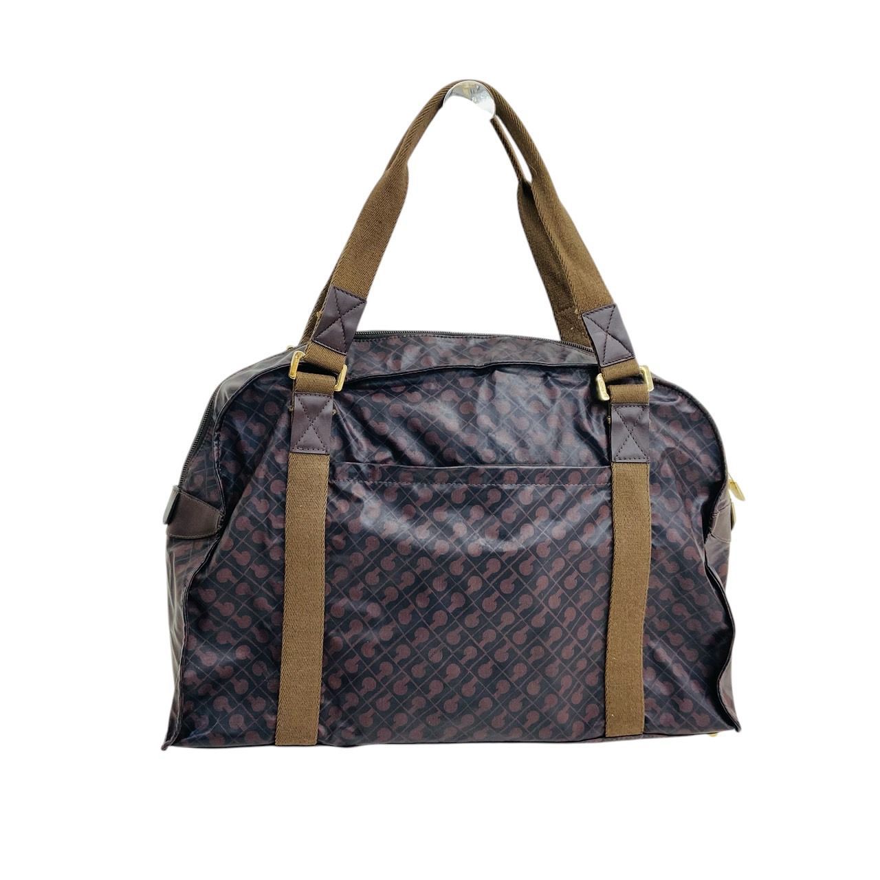 美品☆GHERARDINI トートバッグ ブラウン/ターコイズ 003_6YtriZC.JPG