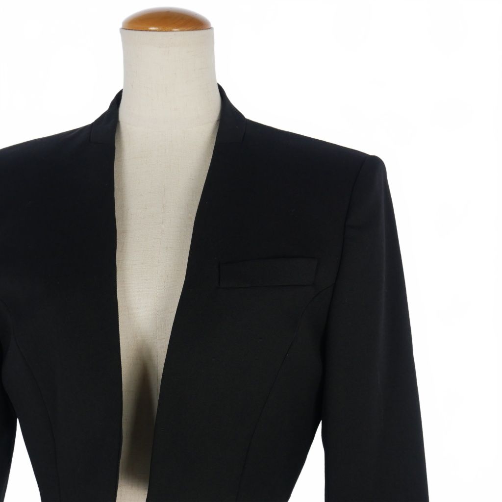 フェティコ FETICO ノーカラージャケット ショート丈 クロップド