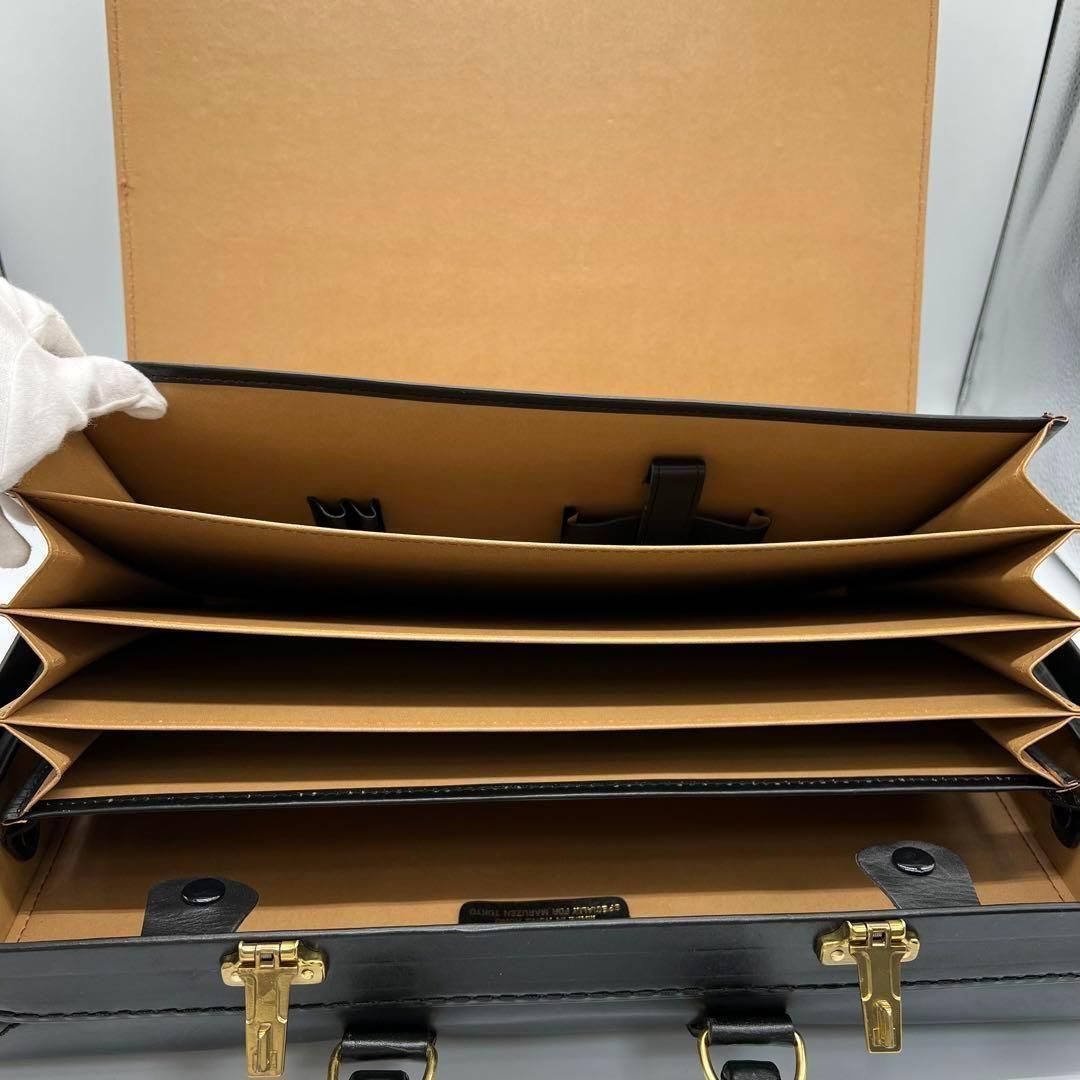 【美品】MARUZEN マルゼン 本革 アタッシュケース レザートランク 美品】MARUZEN マルゼン 本革 アタッシュケース レザートランク
