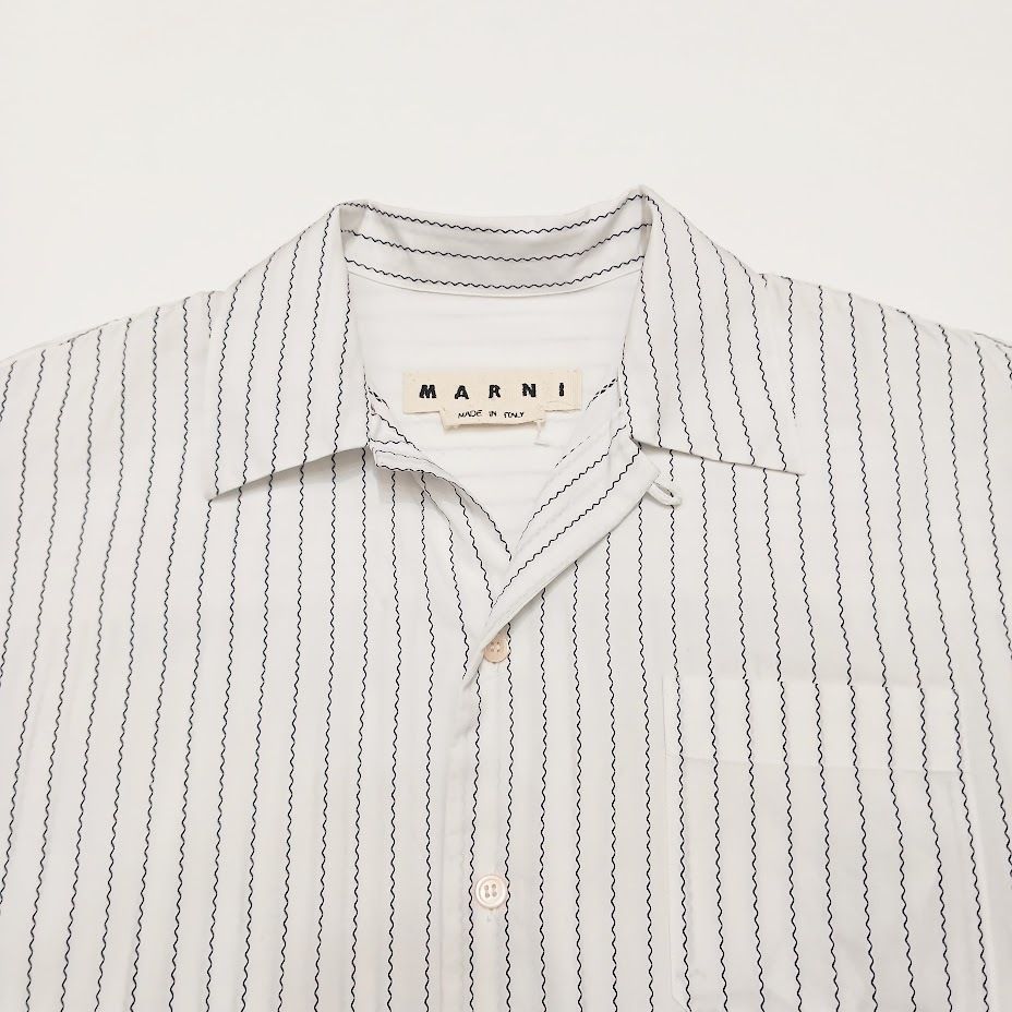 メーカー 一覧 MARNI マルニ ホワイト 半袖シャツ shirt oversize 20SS トップス